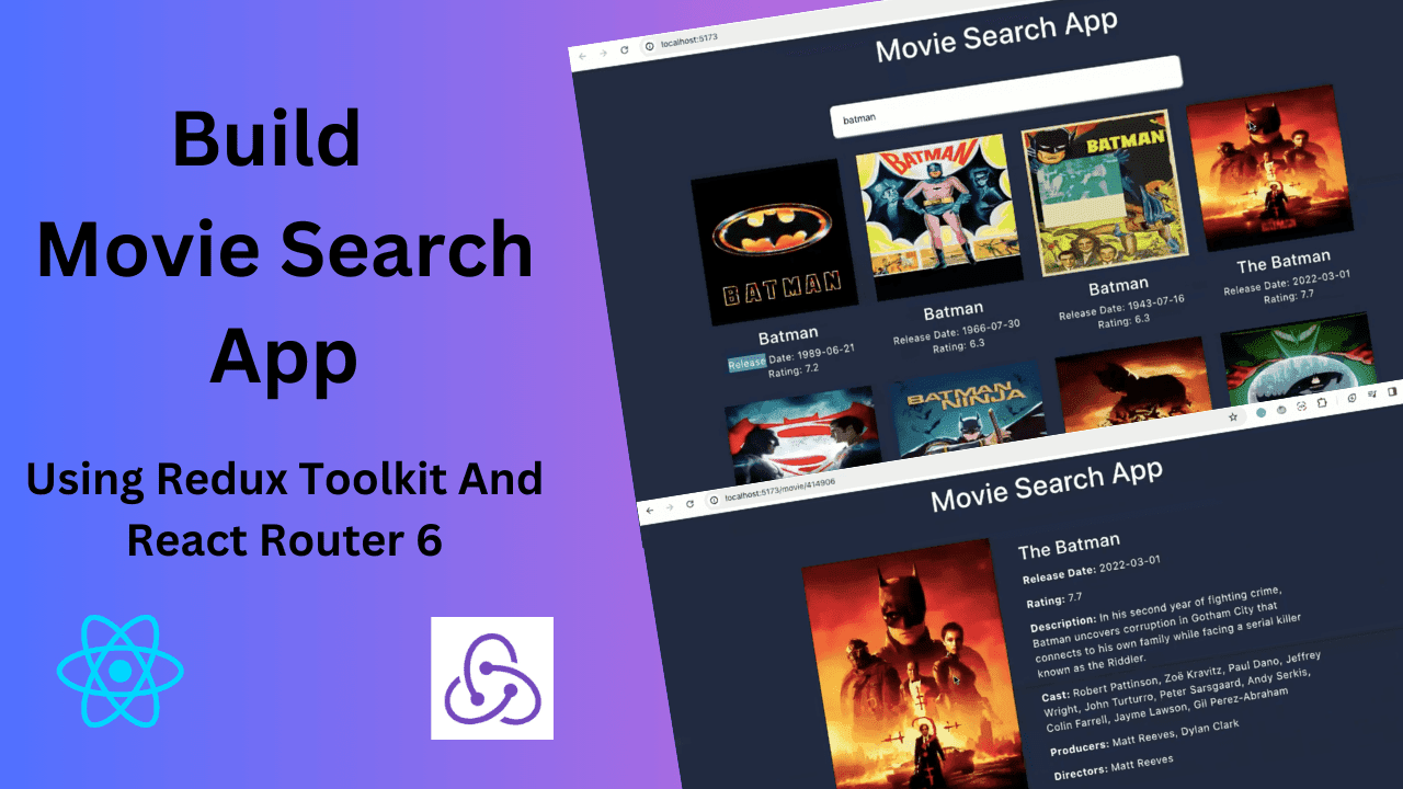 🔥Build A Movie Search App Using Redux Toolkit And React Router 6🔥